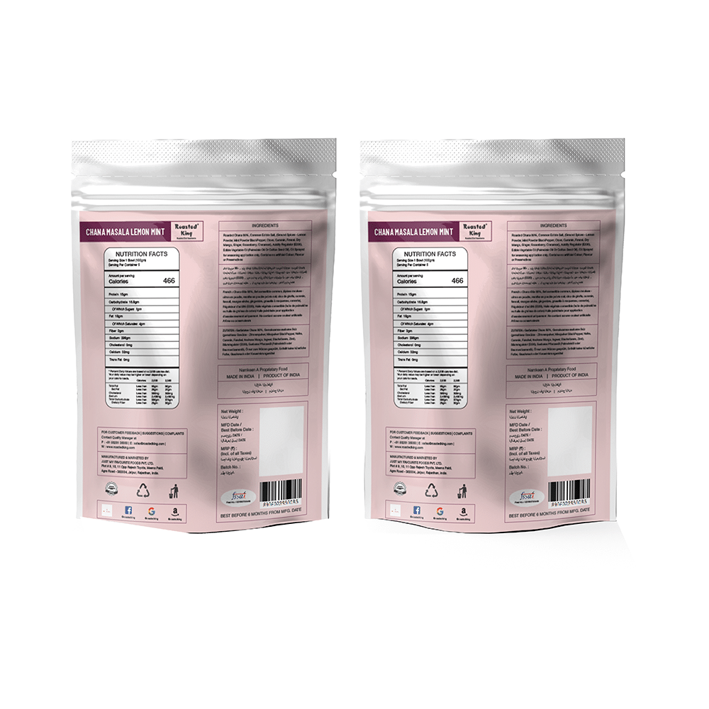 Roasted King Chana masala (150gm Each) Lemon Mint - Image 2