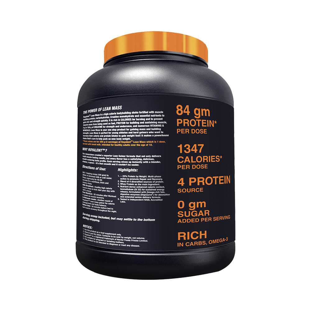 Royalent Lean Mass Gainer Vanilla - Image 3