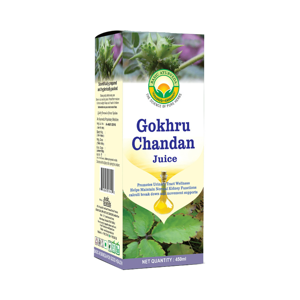 Basic Ayurveda Gokhru Chandan Juice - Image 1