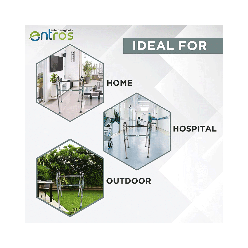 Entros SC4005S Premium Quality Height-Adjustable Reciprocal Walker with Single Hand & Single Button - Image 6