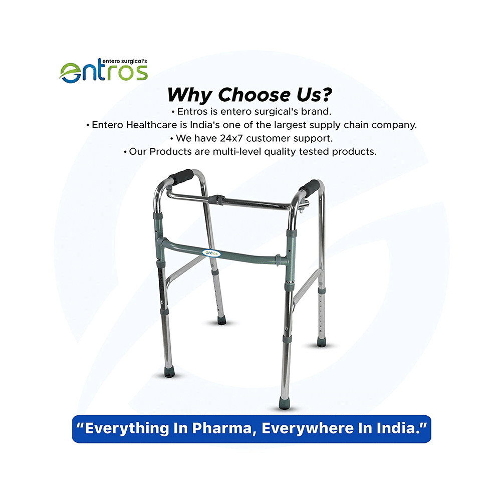 Entros SC4005S Premium Quality Height-Adjustable Reciprocal Walker with Single Hand & Single Button - Image 7