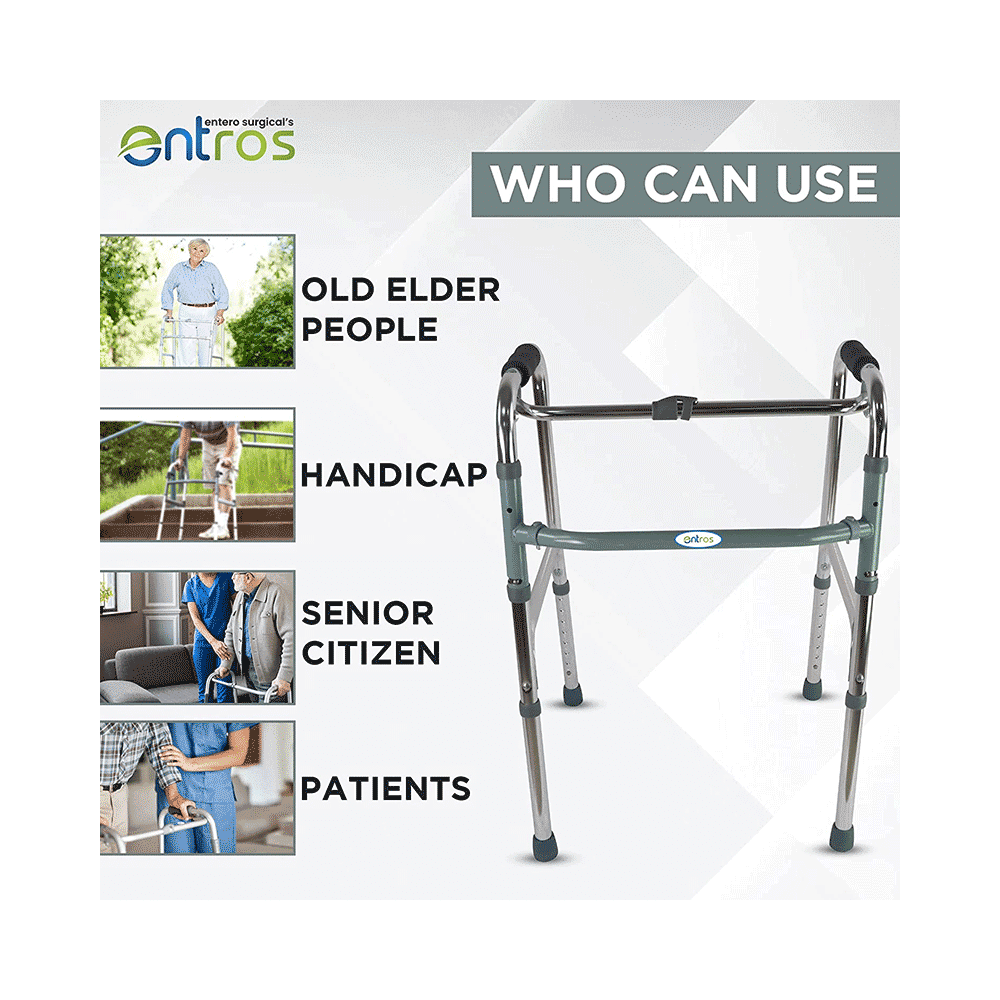 Entros SC4005S Premium Quality Height-Adjustable Reciprocal Walker with Single Hand & Single Button - Image 4