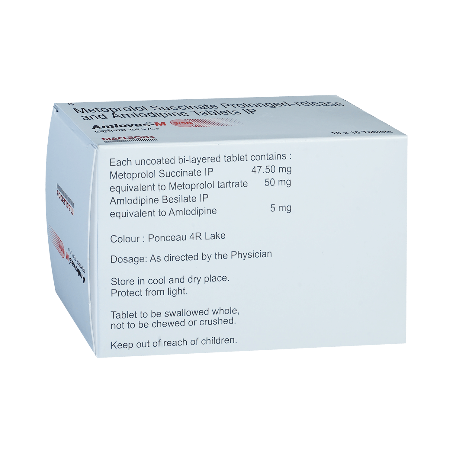 Amlovas-M 5/50 Tablet PR - Image 3