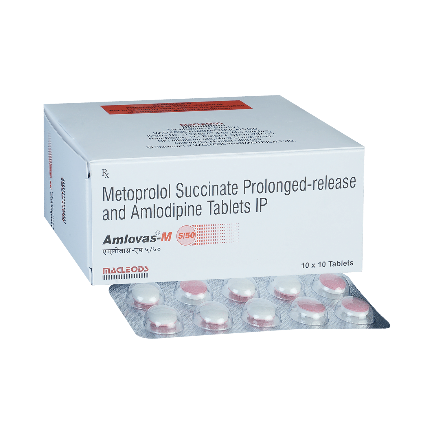 Amlovas-M 5/50 Tablet PR - Image 1