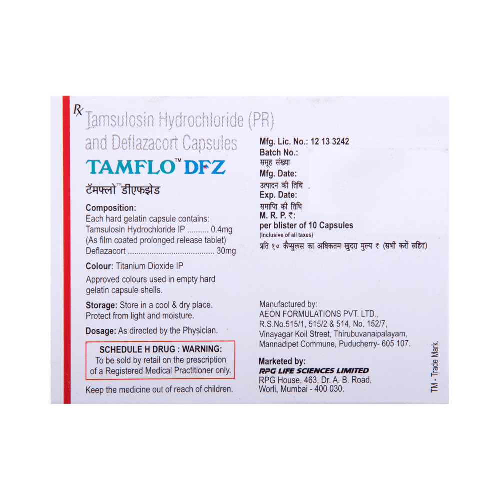 Tamflo DFZ Capsule PR - Image 3