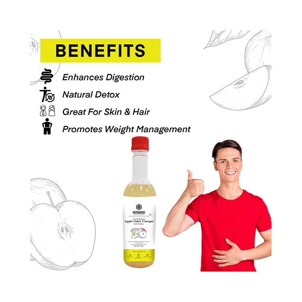 Nutriherbs Apple Cider Vinegar with Mother of Vinegar - Image 4