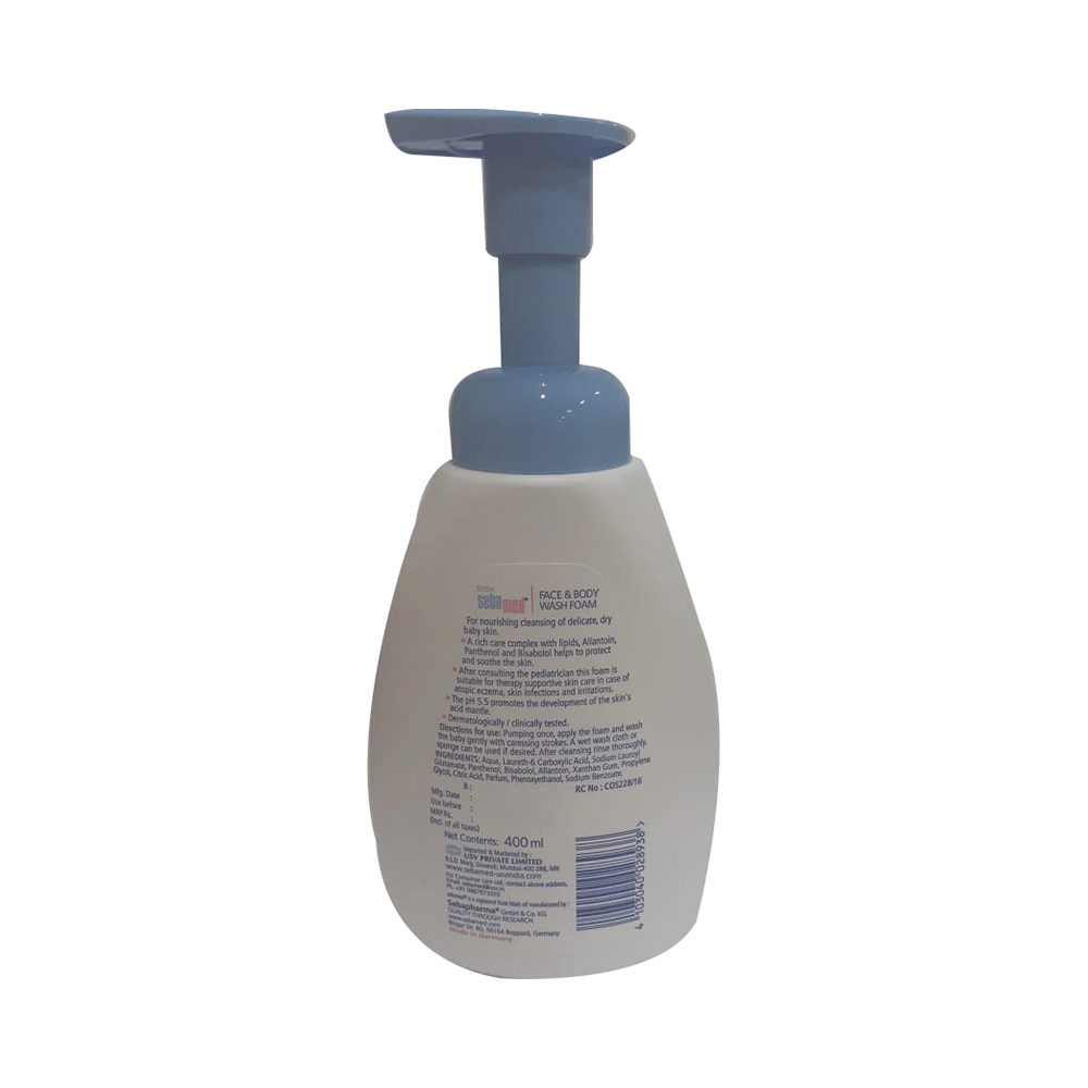 Sebamed Baby Face & Body Wash Foam | For Baby's Delicate & Dry Skin - Image 2