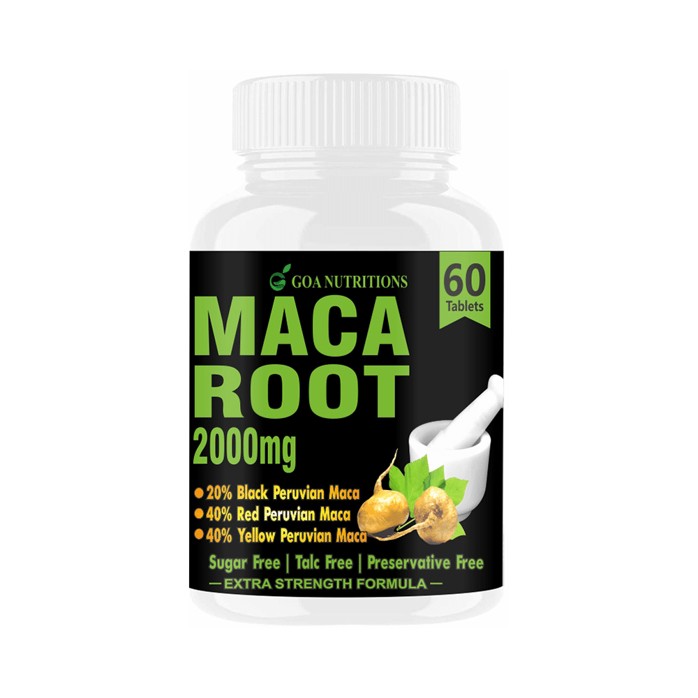 Goa Nutritions Maca Root 2000mg Tablet Sugar Free