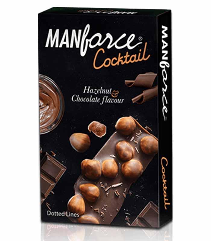 Manforce Chocolate & Hazelnut Dotted-Ring Cocktail Condom