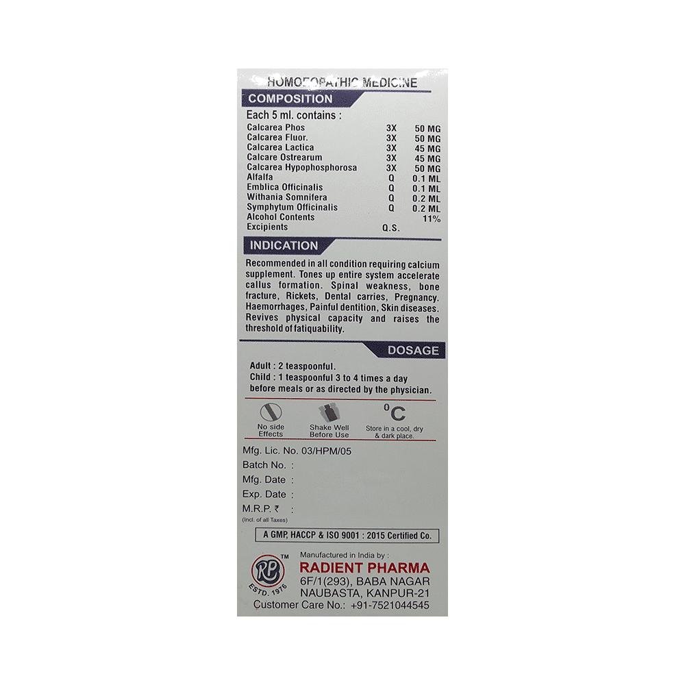 Radient Osteox Forte Syrup Sugar Free - Image 3