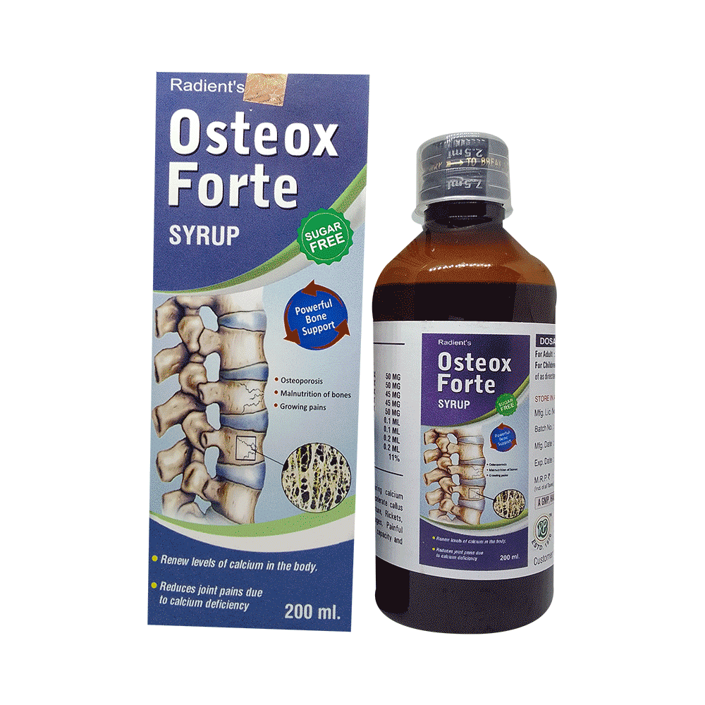 Radient Osteox Forte Syrup Sugar Free - Image 4