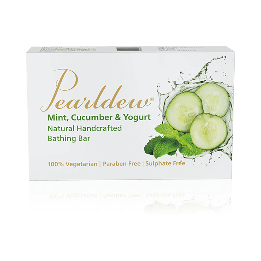 Pearldew Mint, Cucumber & Yogurt Natural Handcrafted Bathing Bar