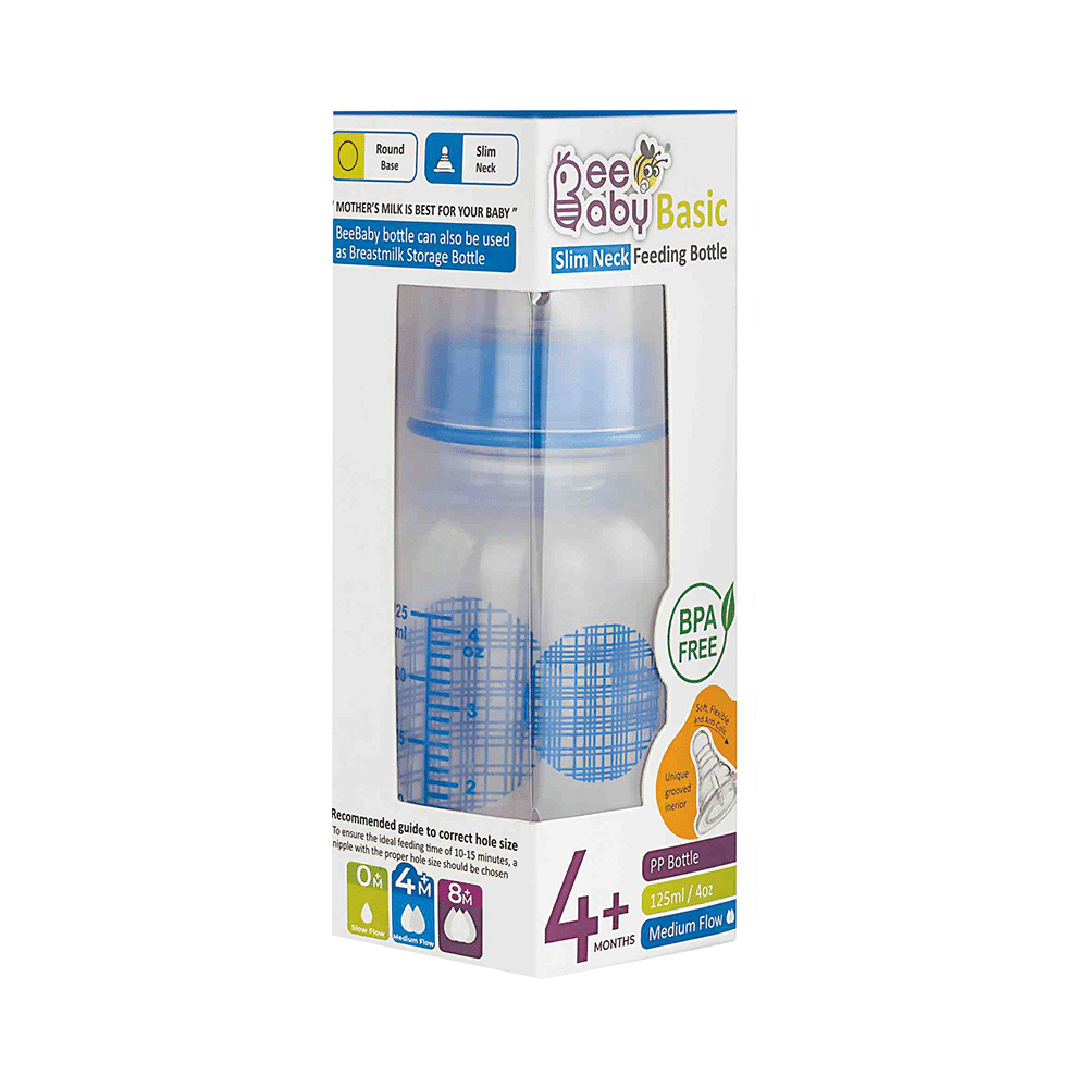 BeeBaby Basic Slim Neck Baby Feeding Bottle with Anti Blue - Image 2