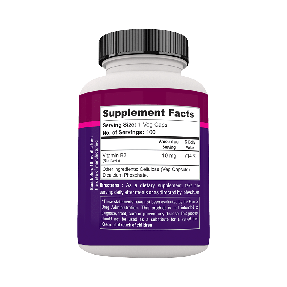 Zenith Nutrition Vitamin B2 Capsule - Image 2