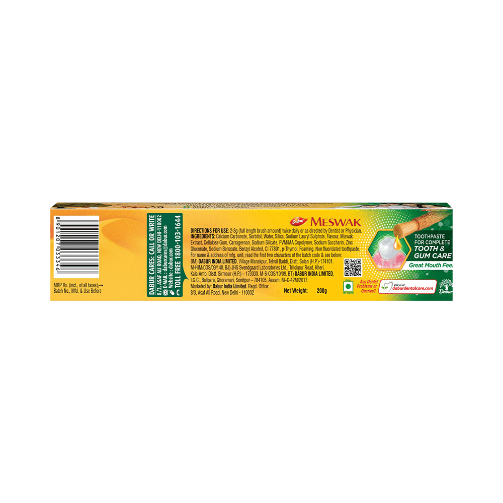 Dabur Meswak Complete Oral Care Toothpaste - Image 5