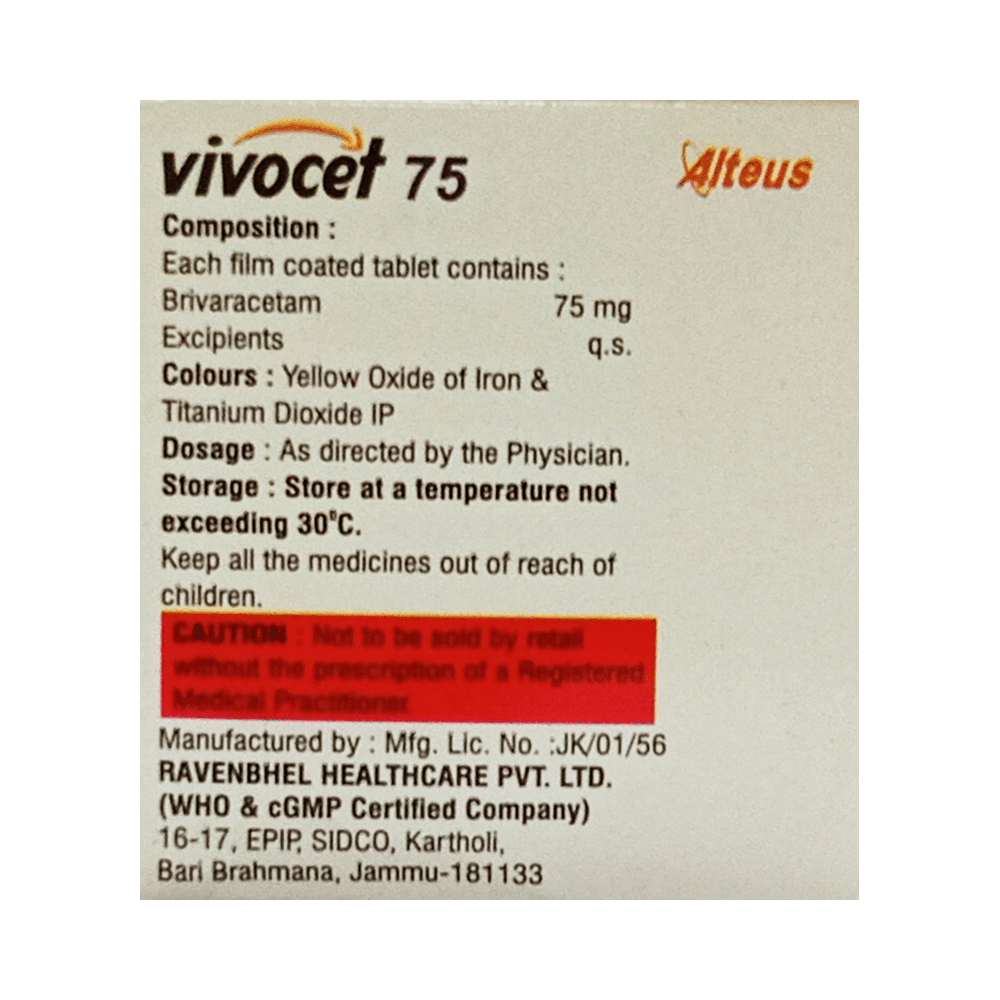 Vivocet 75 Tablet - Image 2