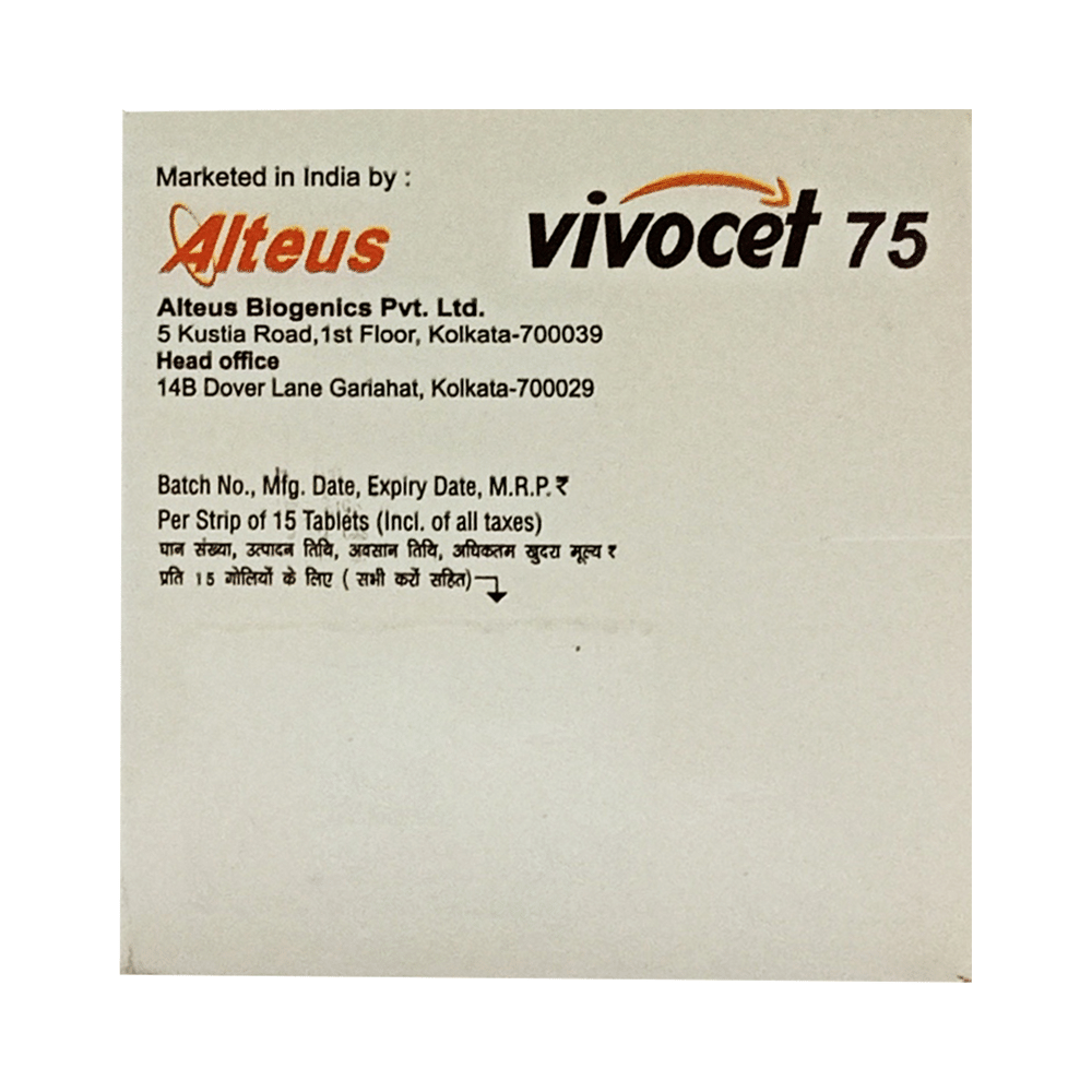 Vivocet 75 Tablet - Image 3