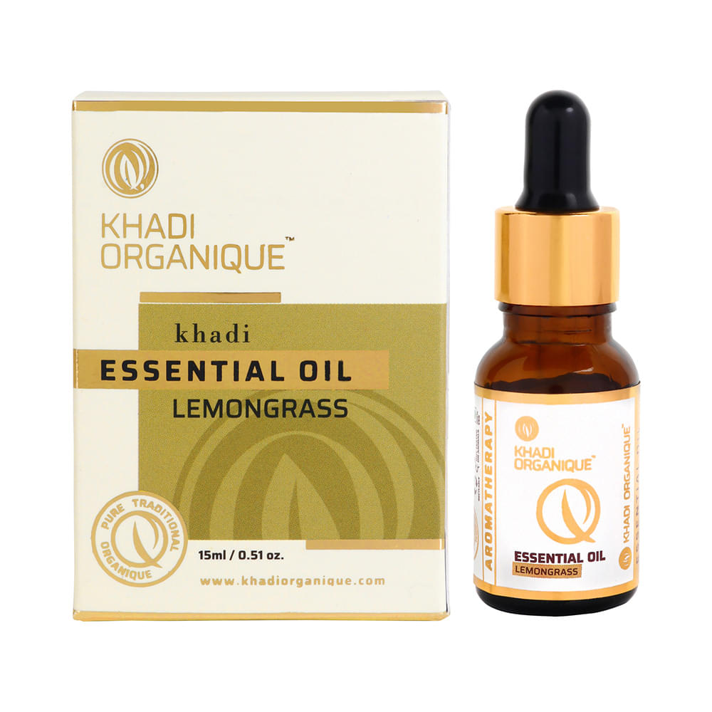 Khadi Organique Lemongrass Essential Oil - Image 1