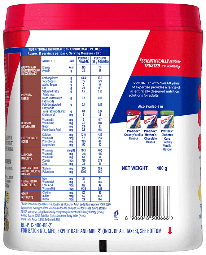Protinex High Quality Protein | Nutritional Drink for Immunity & Strength | Zero Added Sugar Rich Chocolate Powder - Image 2