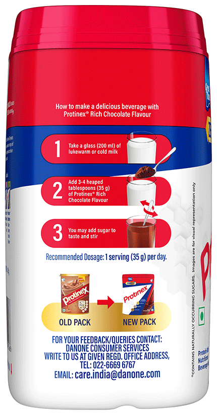 Protinex High Quality Protein | Nutritional Drink for Immunity & Strength | Zero Added Sugar Rich Chocolate Powder - Image 3