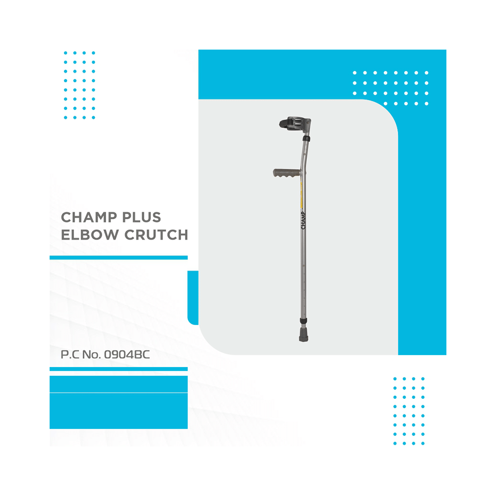 Vissco 0904BC Champ Max Elbow Fixed Handle Crutch Universal - Image 2