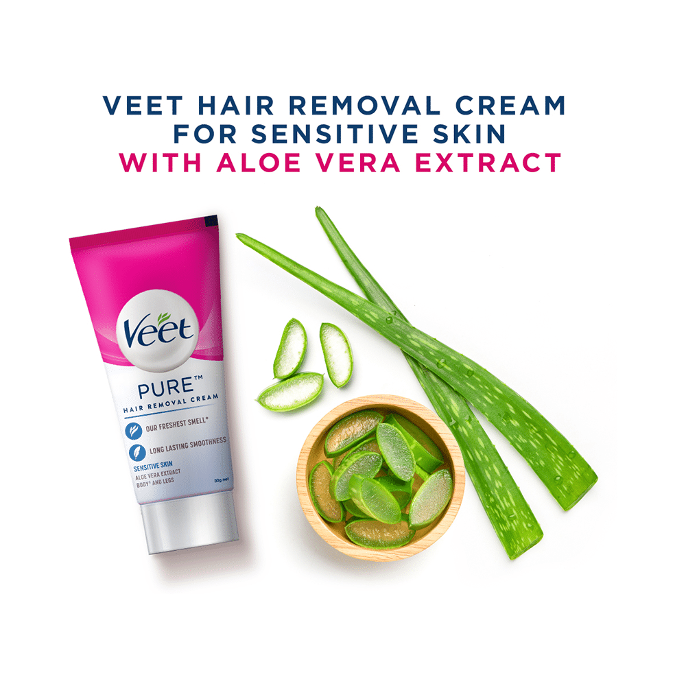 Veet Pure Hair Removal Cream for Women | No Ammonia Smell | For Sensitive Skin - Image 2