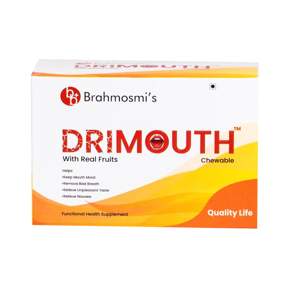 Brahmosmi's Drimouth with Real Fruits Chewable Tablet