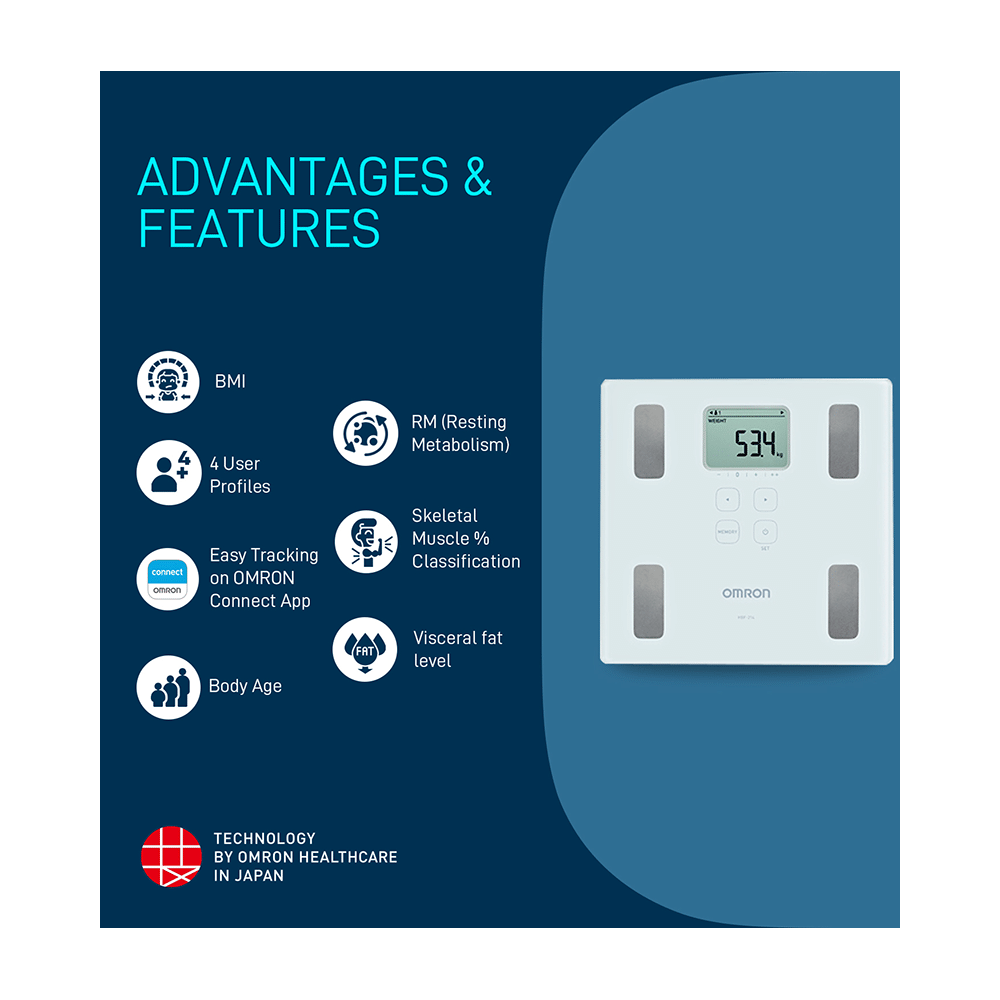 Omron Karada Body Composition Monitor HBF 214 - Image 4