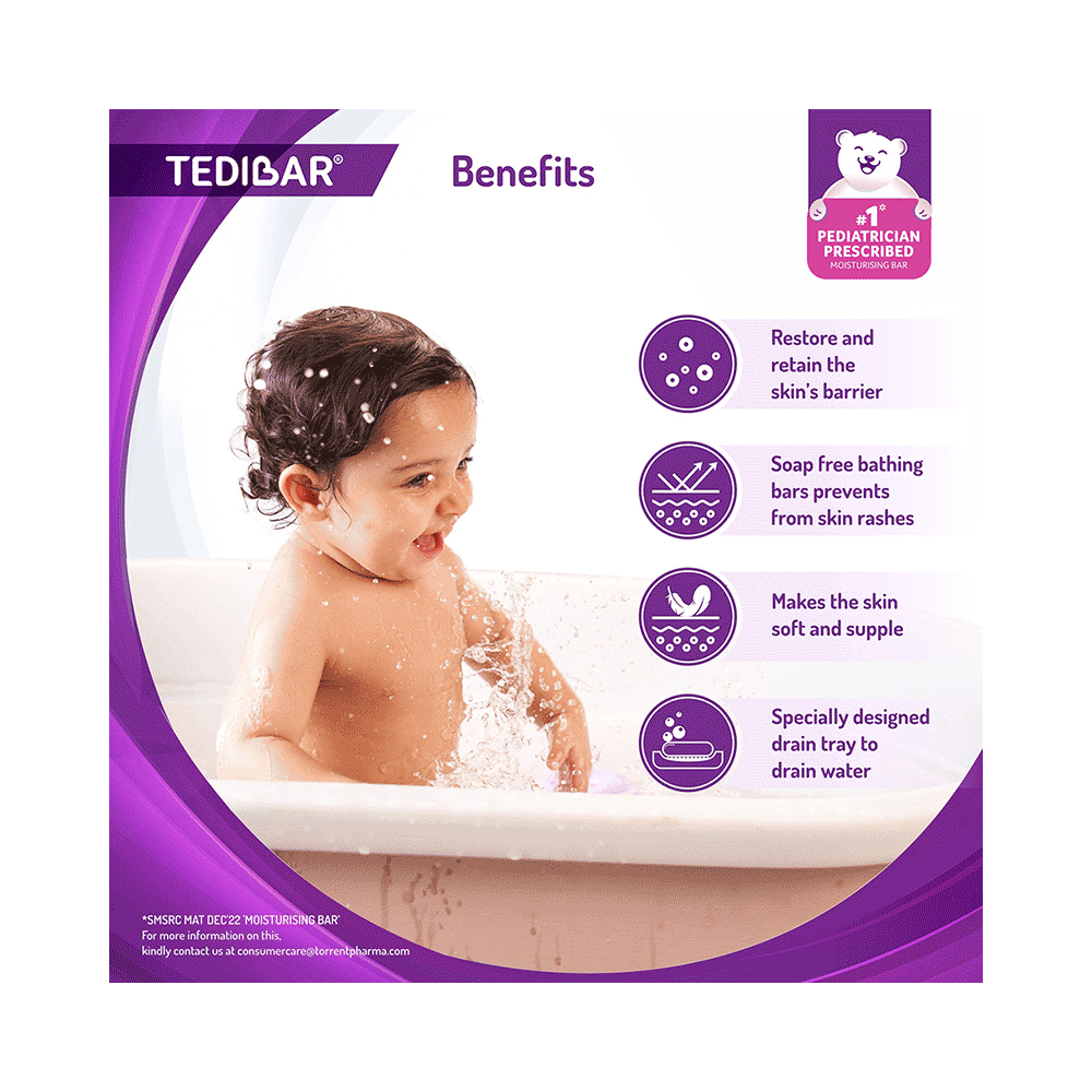 Tedibar Baby Bathing Bar for Sensitive Skin | Soap Free - Image 4