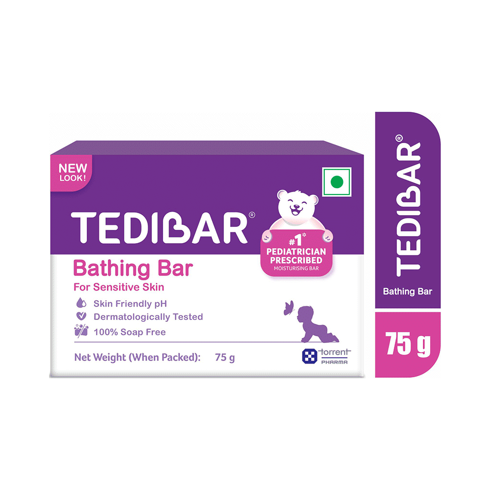 Tedibar Baby Bathing Bar for Sensitive Skin | Soap Free - Image 1