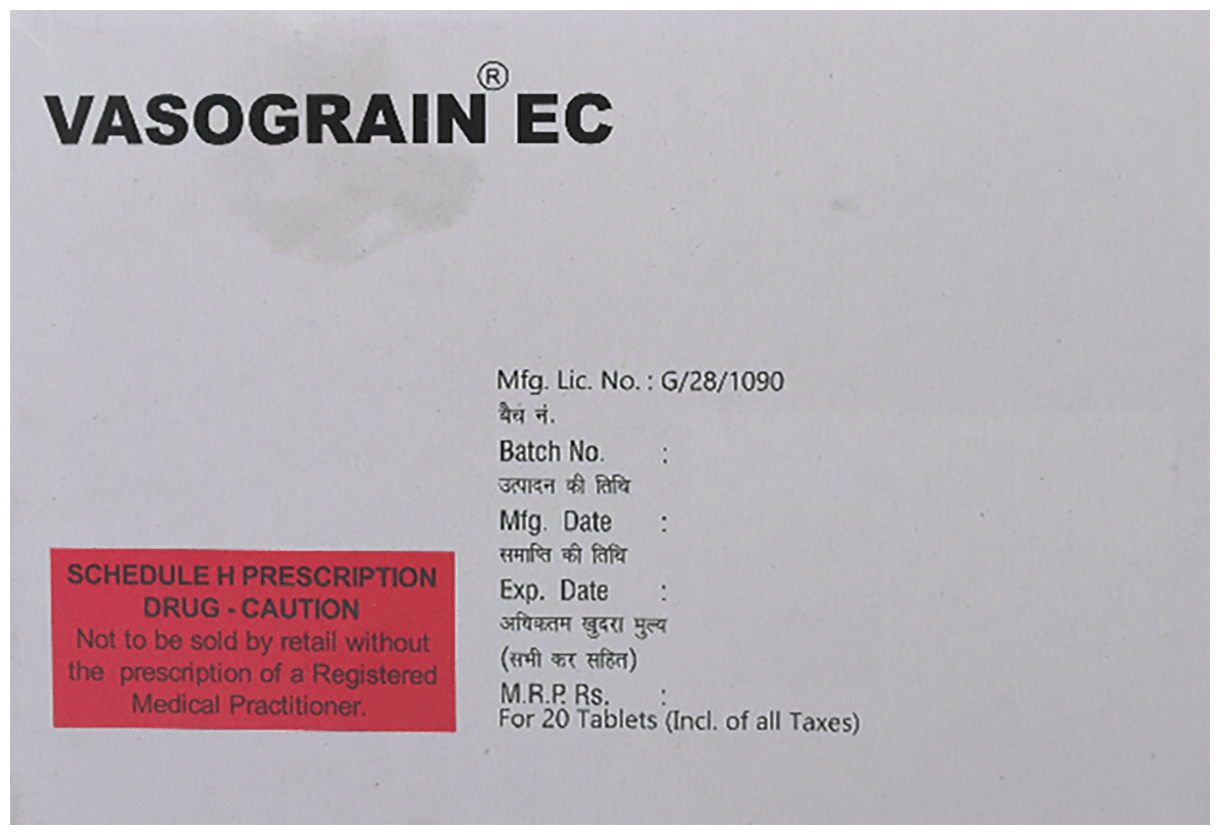 Vasograin EC Tablet - Image 3