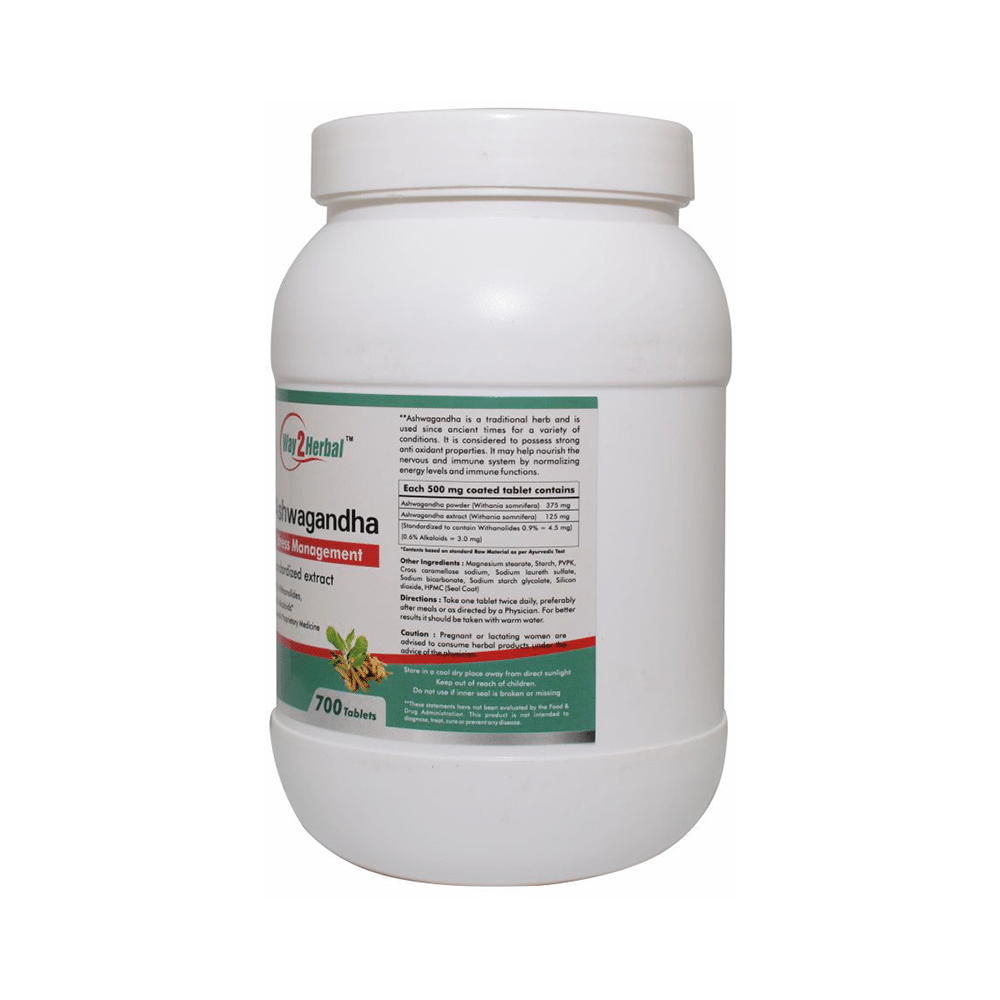 Way2Herbal Ashwagandha Stress Management Tablet - Image 3