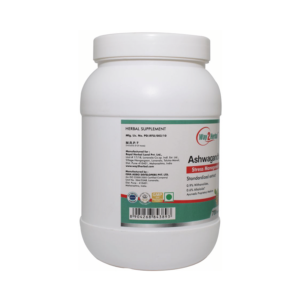 Way2Herbal Ashwagandha Stress Management Tablet - Image 2