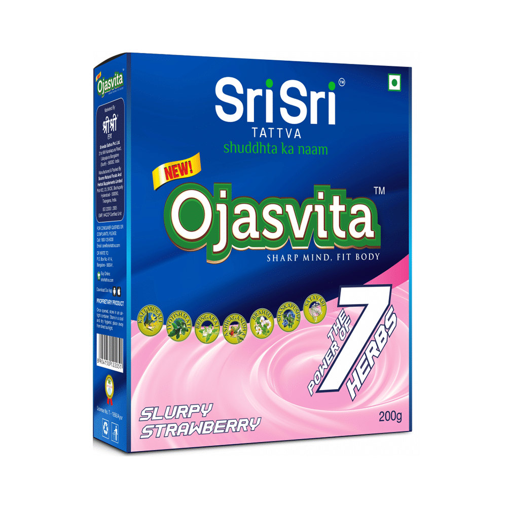 Sri Sri Tattva Ojasvita |  For Strength, Stamina, Immunity & Brain Health | Flavour Strawberry