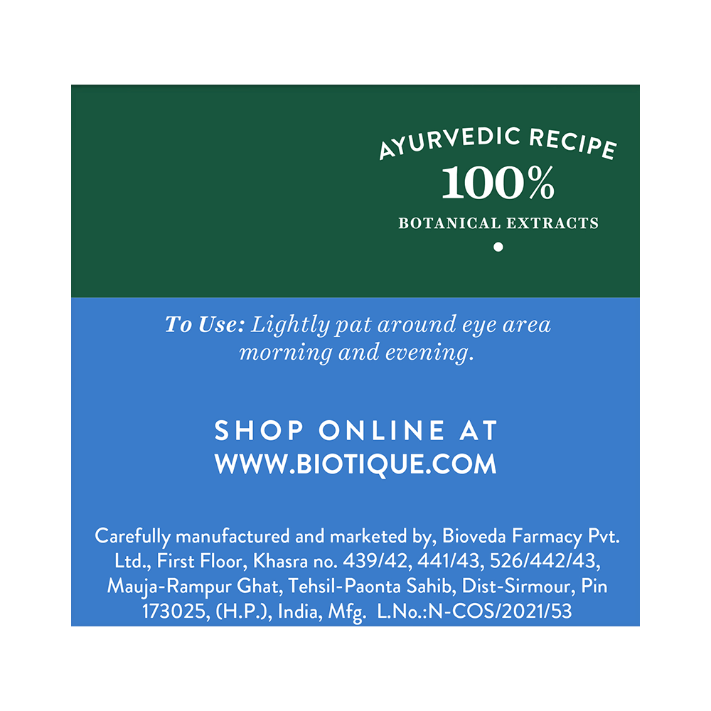 Biotique Bio Seaweed Revitalizing Anti-Fatigue Eye Gel - Image 2