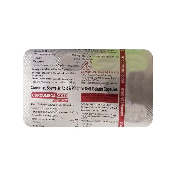 Curcumega-Gold Softgel Capsule - Image 1