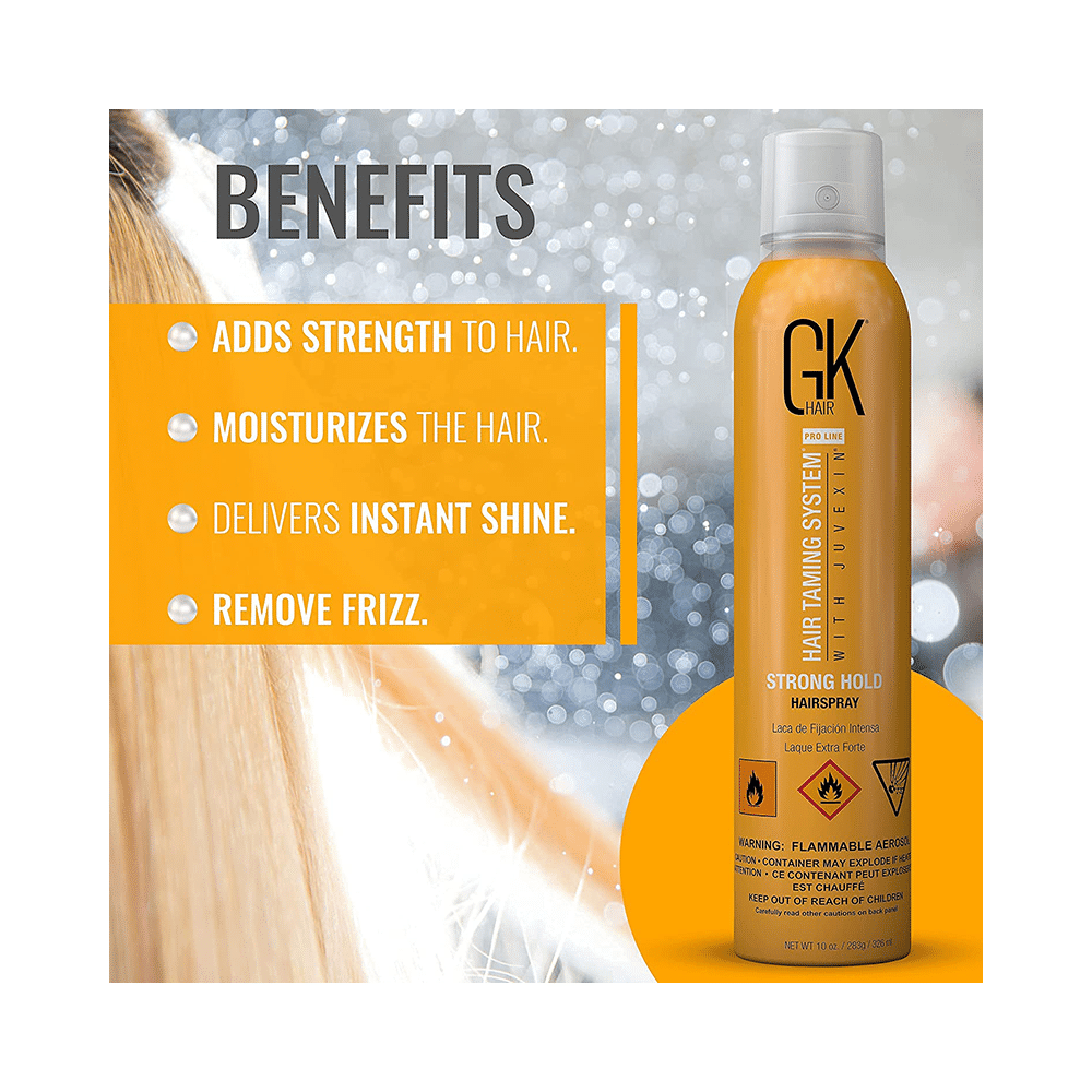 GK Hair Strong Hold Hairspray - Image 4