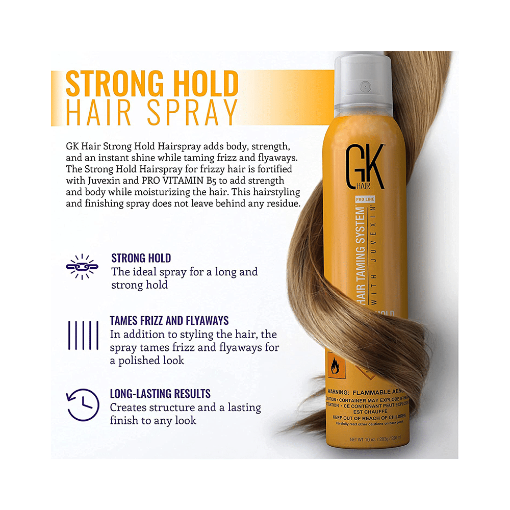 GK Hair Strong Hold Hairspray - Image 5