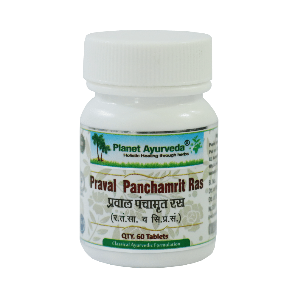 Planet Ayurveda Praval Panchamrit Ras Tablet