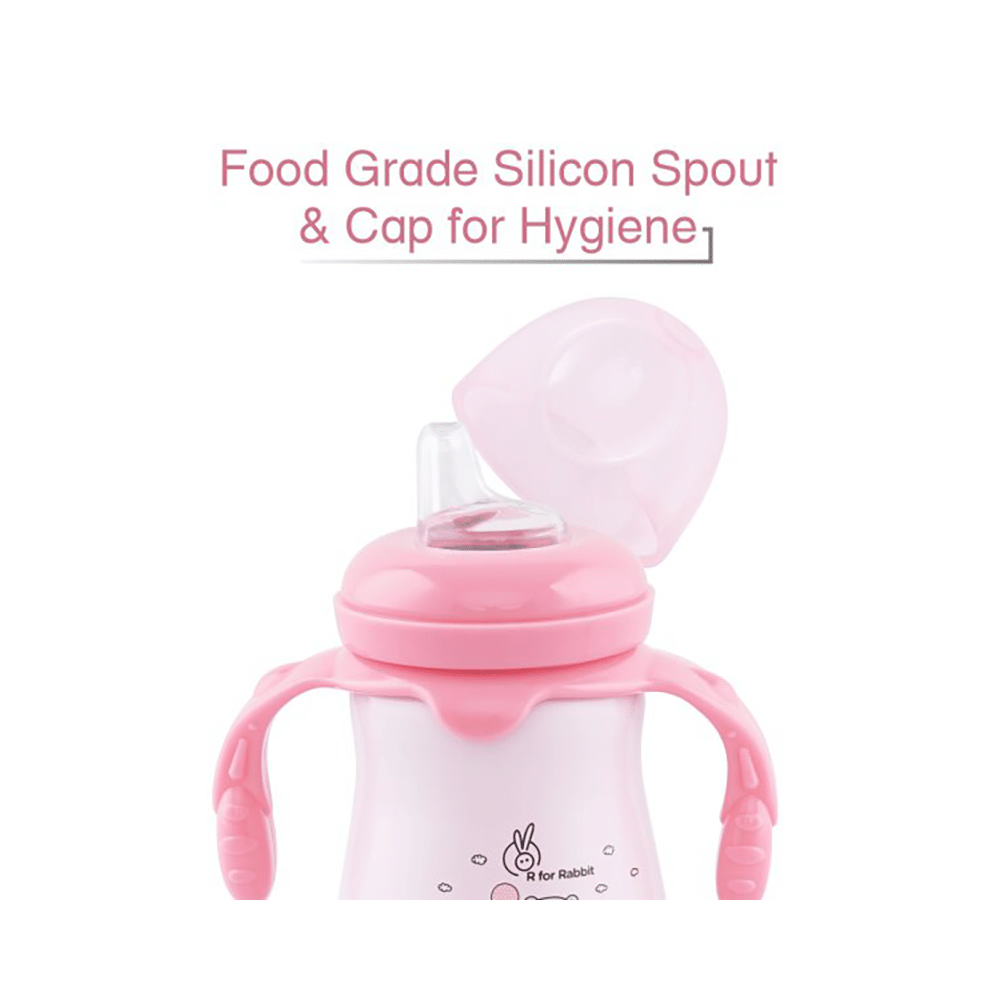 R for Rabbit Steebo Teddy Spout Cup Pink - Image 5
