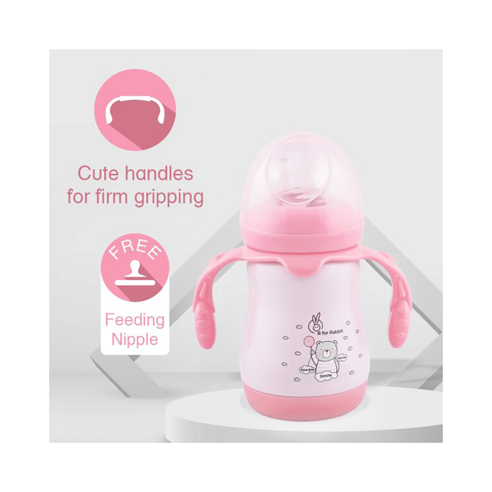 R for Rabbit Steebo Teddy Spout Cup Pink - Image 2