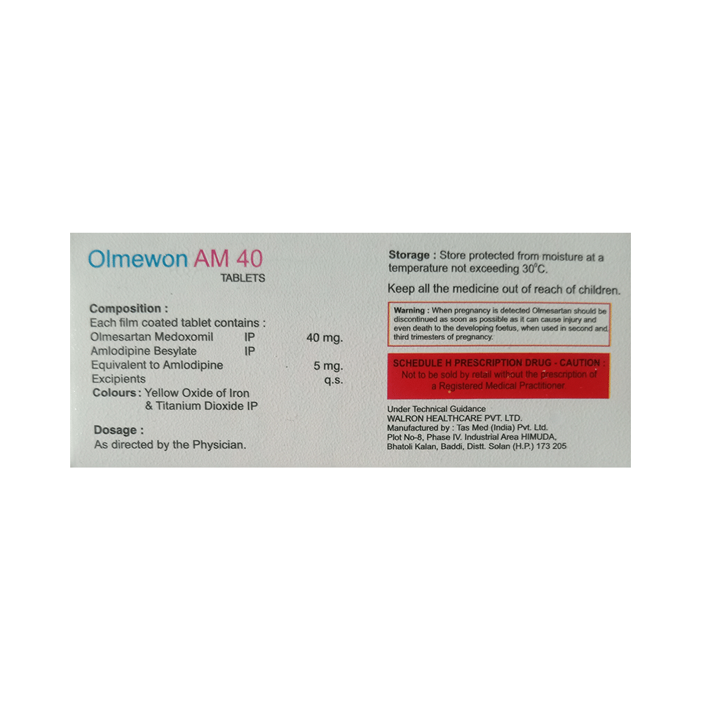 Olmewon AM 40 Tablet - Image 2