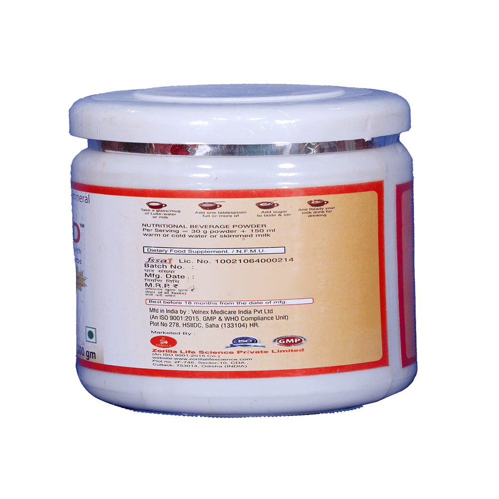 Zoripro-D Protein Powder with Power of Herbs (200gm Each) Vanilla - Image 3