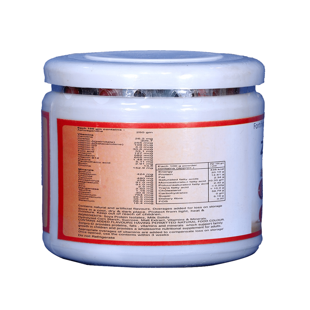 Zoripro-D Protein Powder with Power of Herbs (200gm Each) Vanilla - Image 2