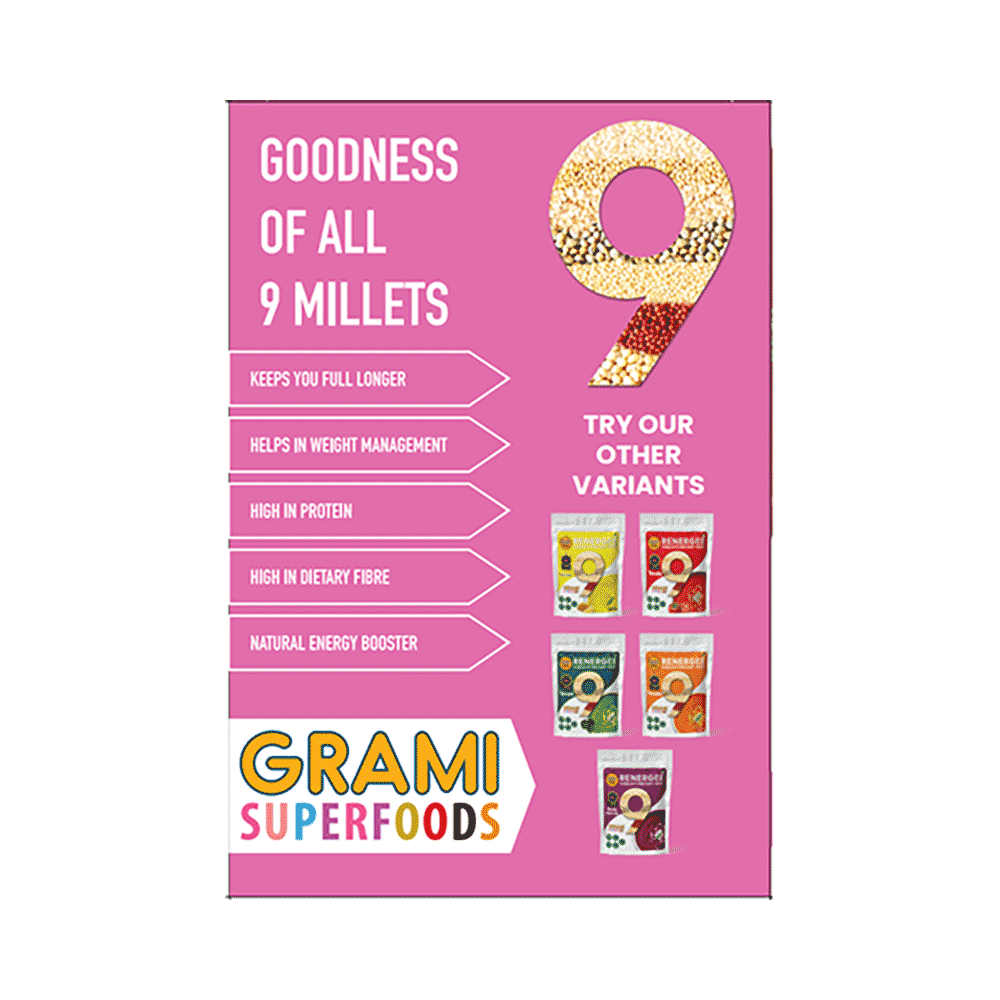 Grami Superfoods Renergee 9 Millets Instant Gluten Free Soup Sachet (20gm Each) Hot & Sour - Image 6
