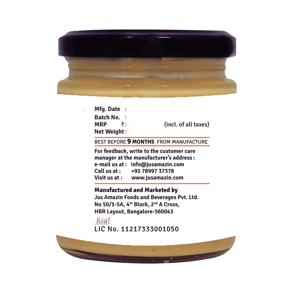Jus Amazin Crunchy Almond Butter Unsweetened - Image 2