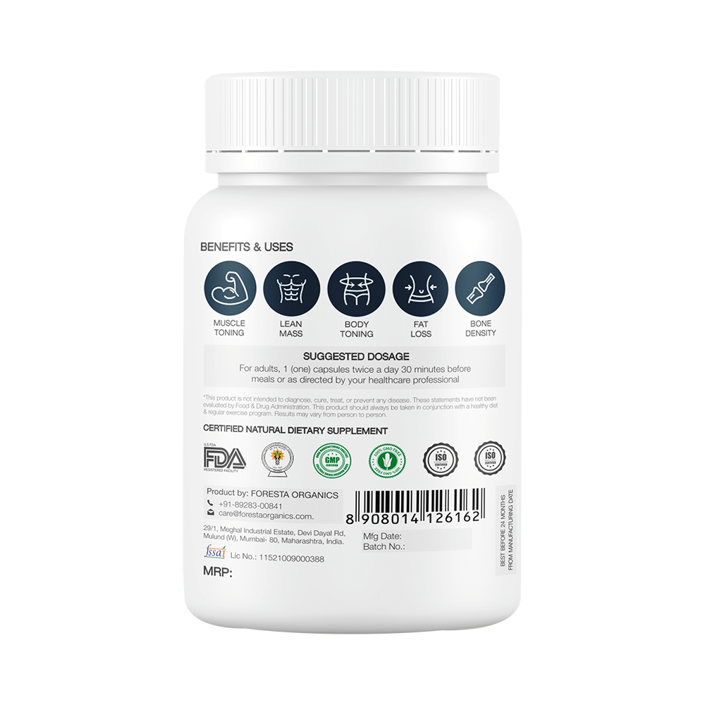 Foresta Organics CLA 1600 with 80% Conjugated Linoleic Acid Vegan Capsule - Image 3