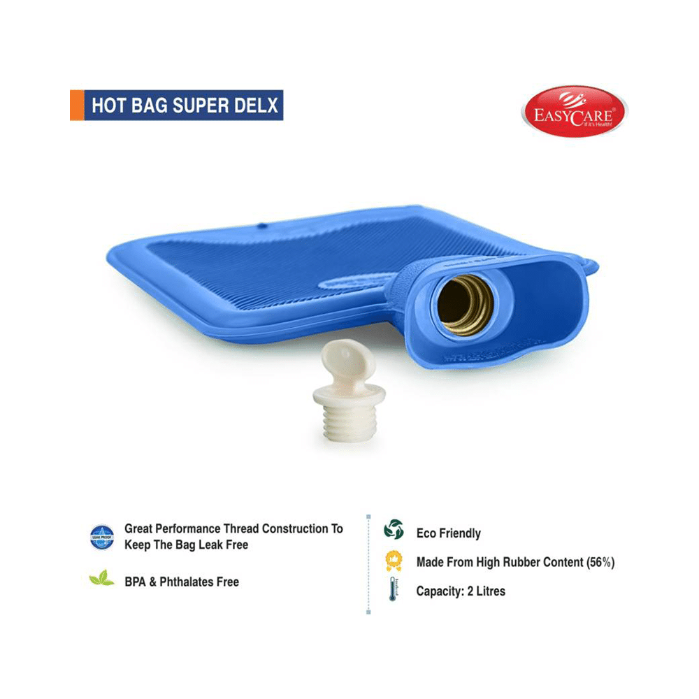 EASYCARE EC1881 Super Deluxe Hot Water Bag Blue with cover - Image 2