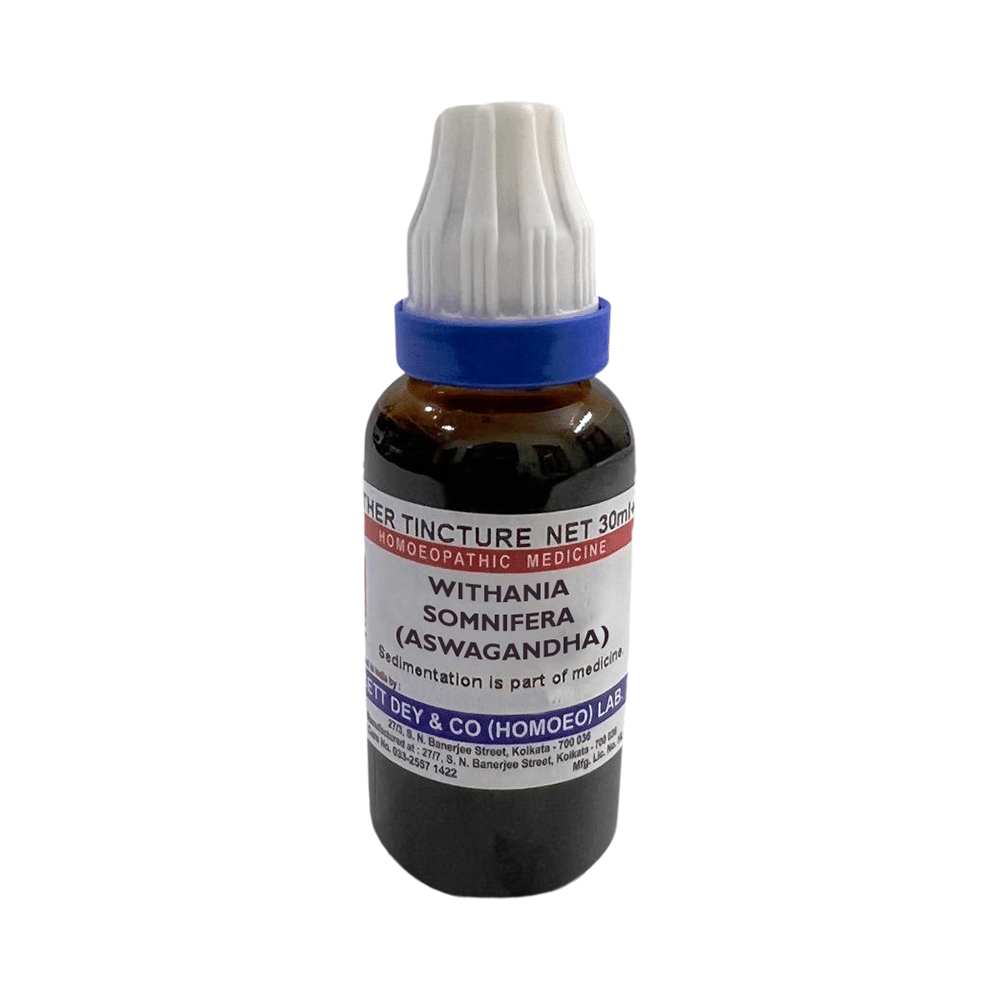 Sett Dey Withania Somnifera (Aswagandha) Mother Tincture Q