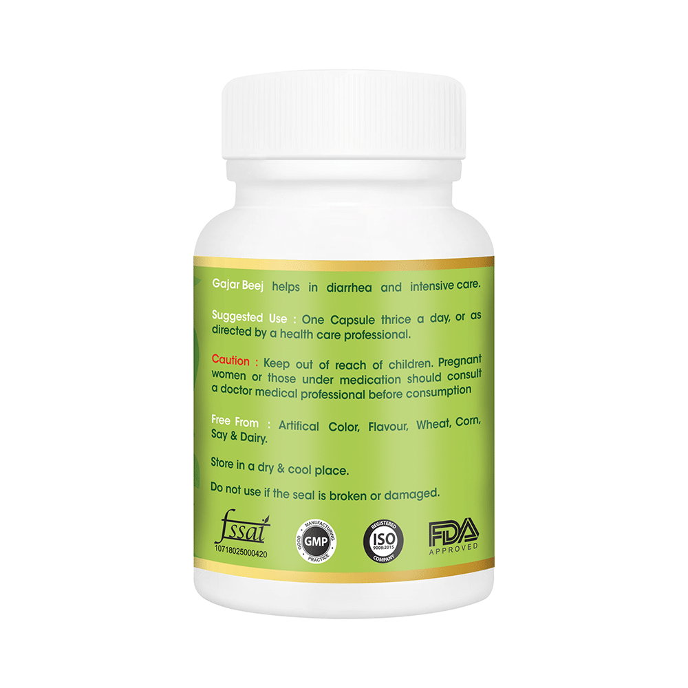 Vitagreen Gajar Beej 500mg Capsule - Image 3